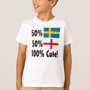 Camiseta 50% Sueco 50% Inglês 100% Cuta