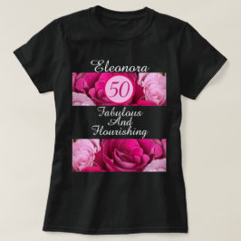 Camiseta 50 T-Shirt Preto Fabuloso e Flutuante