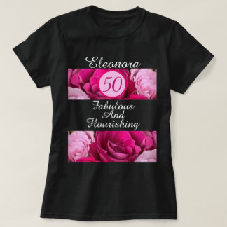 Camiseta 50 T-Shirt Preto Fabuloso e Flutuante