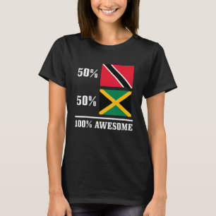Camiseta 50 Trinidad e Tobago 50 Jamaica Flag Prid