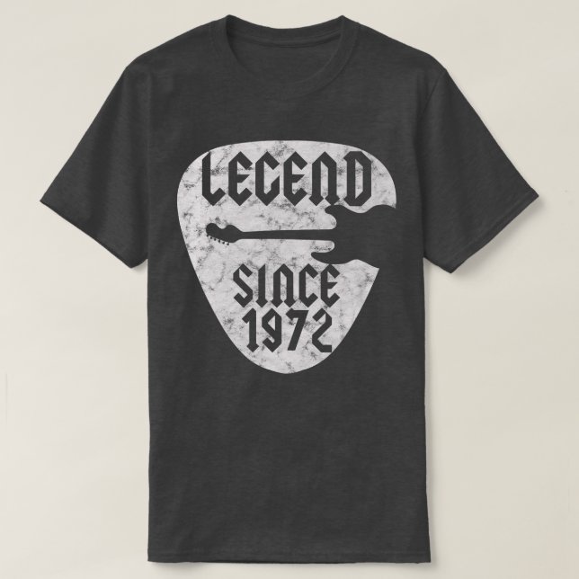 Camiseta 50 Year Old Guitarist Born in 1972 50th Birthday B (Frente do Design)