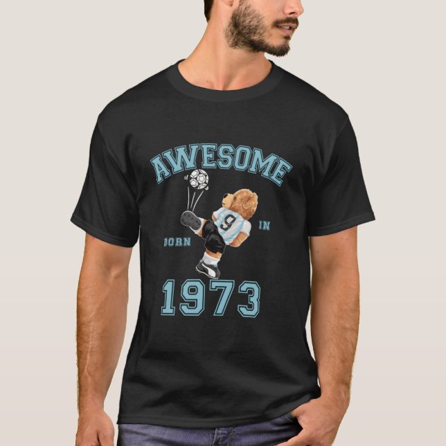 Camiseta 50Th 1973 Awesome Teddy Football (Frente)