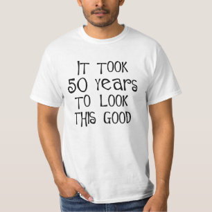 Camiseta 50th aniversário, 50 anos para olhar isto bom!