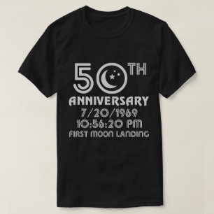 Camiseta 50th Aterragem de lua 1969 - 2019 do aniversário