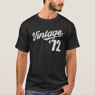Camiseta 50Th Birthday 1972 Vintage Bday Turned 50 Years Ol