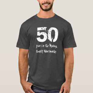 Camiseta 50th obra engraçada da qualidade do aniversário