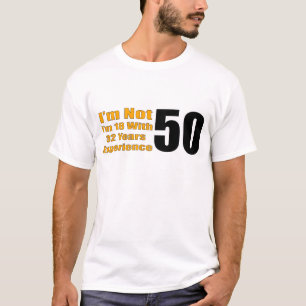 Camiseta 50th Presentes de aniversário