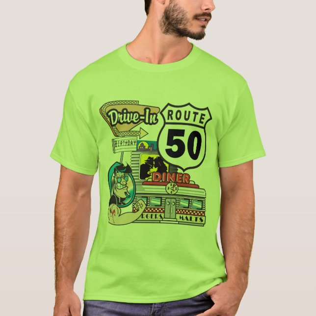 Camiseta 50th Presentes de aniversário (Frente)