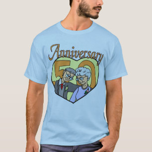 Camiseta 50th Presentes do aniversário de casamento