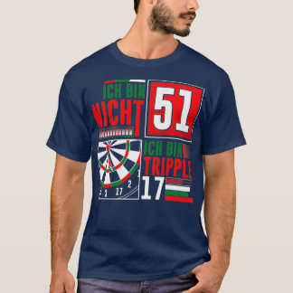 Camiseta 510 ruas Aniversário Darts Engraçado Dizendo Dardo