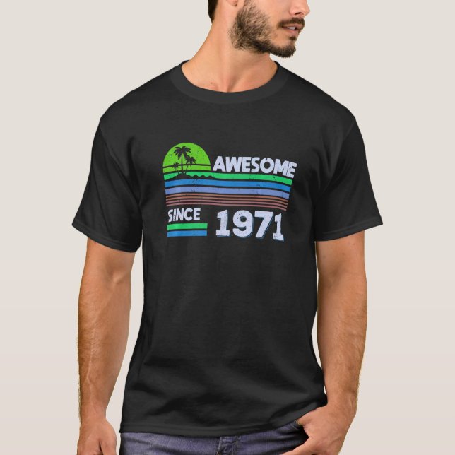 Camiseta 511 Homens de Aniversário da rua Incrível Desde 19 (Frente)