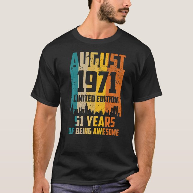 Camiseta 511ruas Aniversário 51 Anos Incrível Desde Agosto  (Frente)