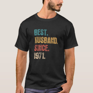 Camiseta 51 Aniversário De Casamento Para O Melhor Marido D