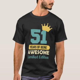 Camiseta 51 Anos De Espetacular 51.º Aniversário
