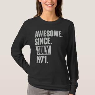 Camiseta 51 Anos De Idade 51ruas Aniversário Incrível Desde