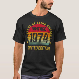 Camiseta 51 Anos De Idade Cinquenta E Um 1974 51ruas Aniver