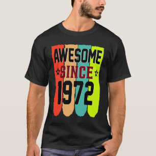 Camiseta 51 anos Vintage 1972 51º aniversário