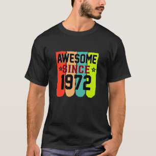 Camiseta 51 anos Vintage 1972 51º aniversário
