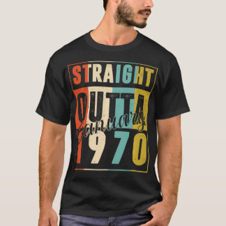 Camiseta 51 Years Old Retro Birthday Gift Straight Outta Ja