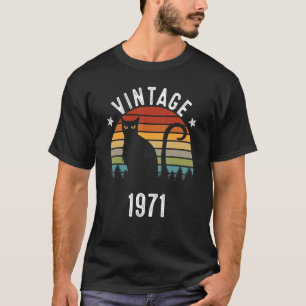 Camiseta 51ruas de aniversário Vintage 1971 51 Anos