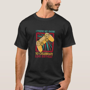 Camiseta 52º Aniversário do Gamer Party Boy Vintage Retro 5
