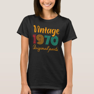 Camiseta 52º Aniversário Vintage 1970 Ano Aniversário 1970