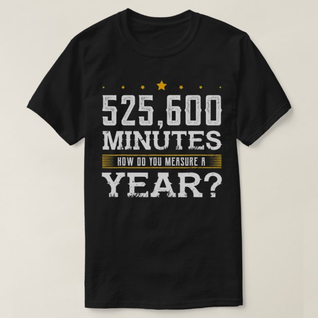 Camiseta 525.600 Minutos Engraçado Teatro de Atuação (Frente do Design)