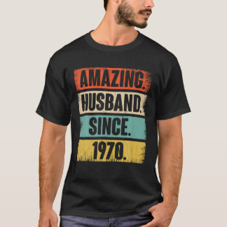 Camiseta 52 Aniversário De Casamento Deu-Lhe - Marido Incrí