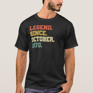 Camiseta 52 Anos De Legenda Desde Outubro De 1970 52º Nasci