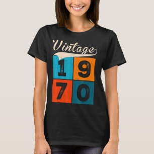 Camiseta 52 Anos Para Homens Mulheres Na Vintage De Anivers