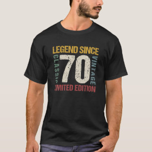 Camiseta 52 Anos Vintage 1970 52Nd Aniversário Decoração