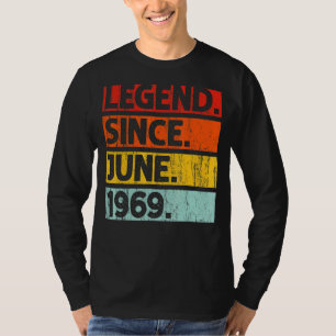 Camiseta 53ª Legenda De Aniversário Desde Junho De 1969 53