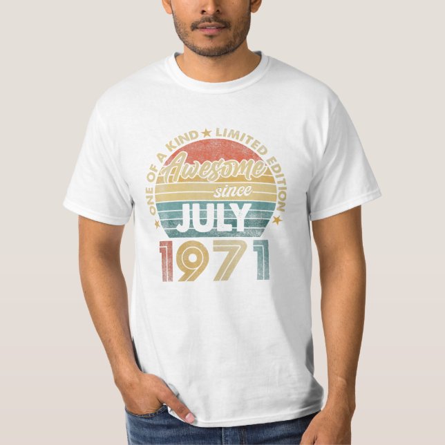 Camiseta 53º Aniversário do Homem Incrível 1971 (Frente)