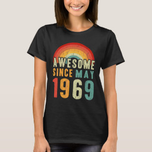 Camiseta 53º Aniversário Incrível Desde Maio De 1969 53 Ano