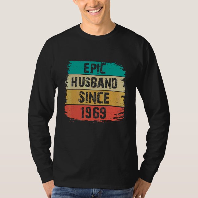 Camiseta 53º marido da Epic do aniversário de casamento des (Frente)