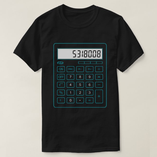 CAMISETA 5318008 CALCULADOR (Frente do Design)