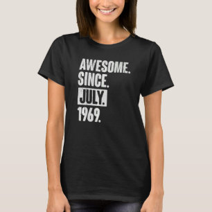 Camiseta 53 anos 53 anos Aniversário fantástico desde julho
