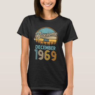 Camiseta 53 Anos Aniversário Impressionante Desde Dezembro