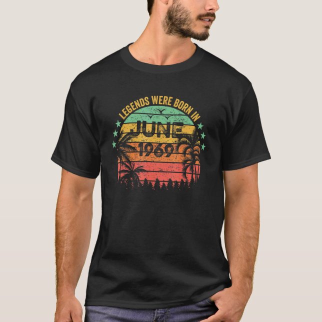 Camiseta 53 anos de idade incrível desde junho de 1969 53º  (Frente)