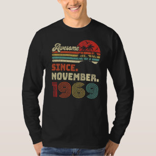 Camiseta 53 anos de idade incrível desde novembro de 1969 5