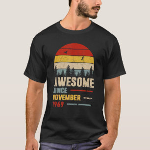 Camiseta 53 Anos De Idade Incrível Desde Novembro De 1969 5