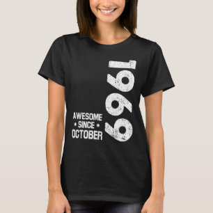 Camiseta 53 Anos De Idade Incrível Desde Outubro De 1969 53