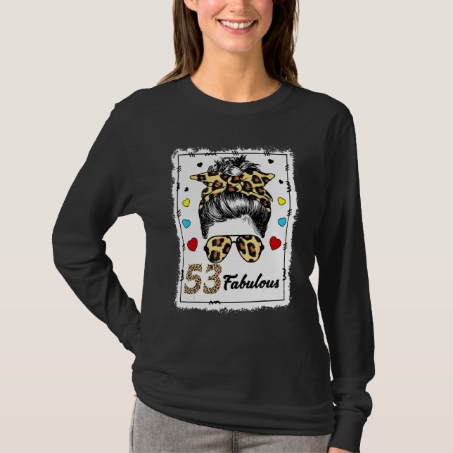Camiseta 53 Anos Fabuloso, Brun Leopard, 1969 Nascimento (Frente)