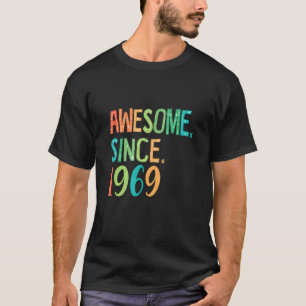 Camiseta 53 Anos Garota Velha Coração Floral Decor Incrível
