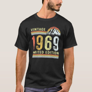 Camiseta 53 anos Vintage 1969 53º aniversário