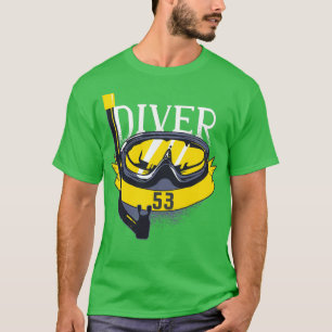 Camiseta 53.o Aniversário, mergulho de 53 anos