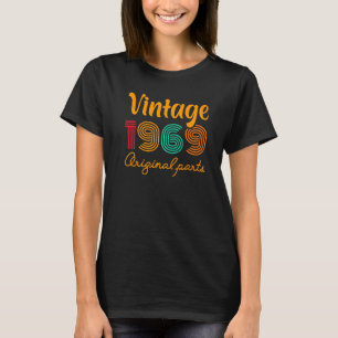 Camiseta 53.o aniversário Vintage 1969 Ano Aniversário 1969