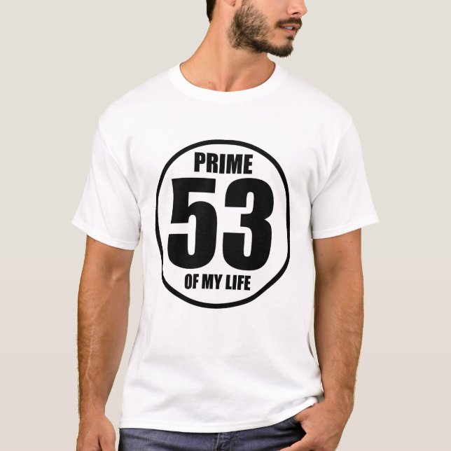 Camiseta 53 - prima de minha vida (Frente)