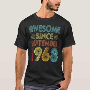 Camiseta 54º aniversário 54 anos é incrível desde setembro