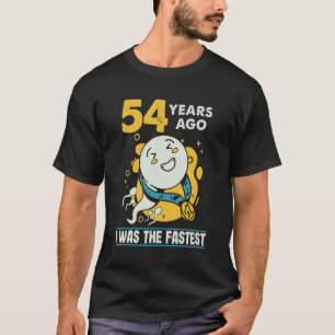 Camiseta 54º Aniversário Homens Humor 54 Anos Atrás Eu Era